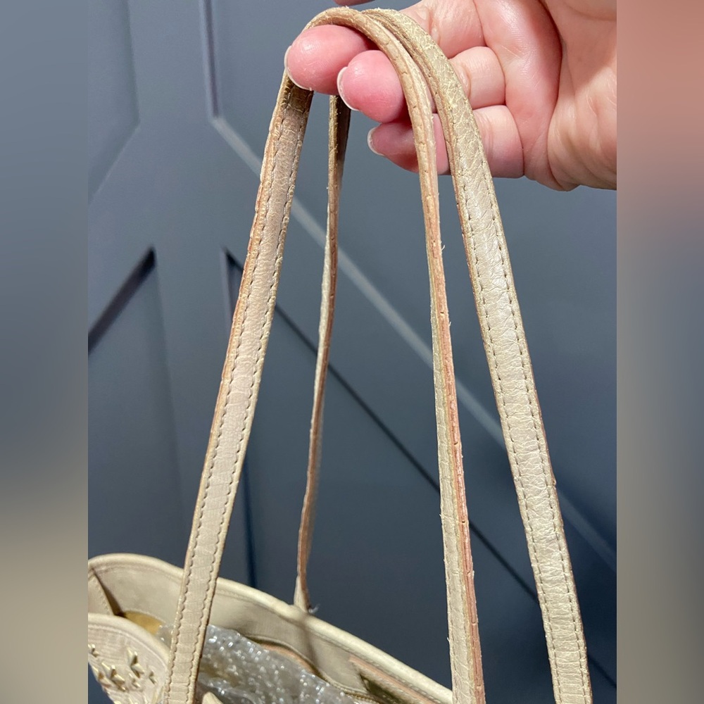 Jimmy Choo Beige Star-Embellished Tote - Picture 3 of 10
